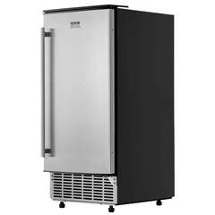 80lb/Day Undercounter Ice Maker Built In with Reversible Door-Hammerox Industrial