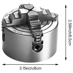 80mm 4 Jaw Lathe Chuck 5-80mm Clamping Range-Hammerox Industrial
