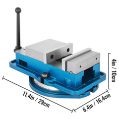 80mm Milling Machine Vice 360° Swivel Base-Hammerox Industrial