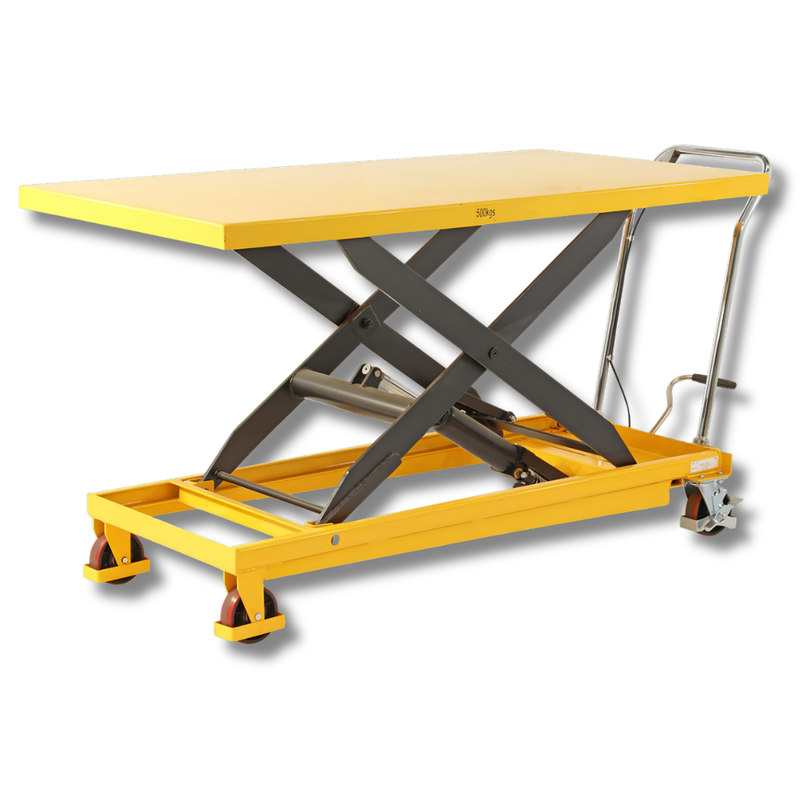 810 x 1600mm 500kg Extra Large Scissor Lift Trolley-Hammerox Industrial
