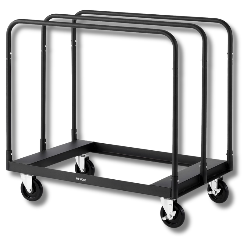 816kg Plasterboard Panel Cart with Handrails-Hammerox Industrial