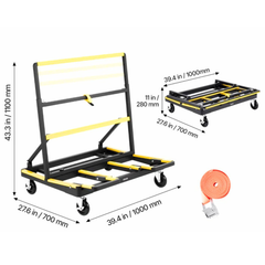 816kg Plasterboard Panel Dolly Cart Steel