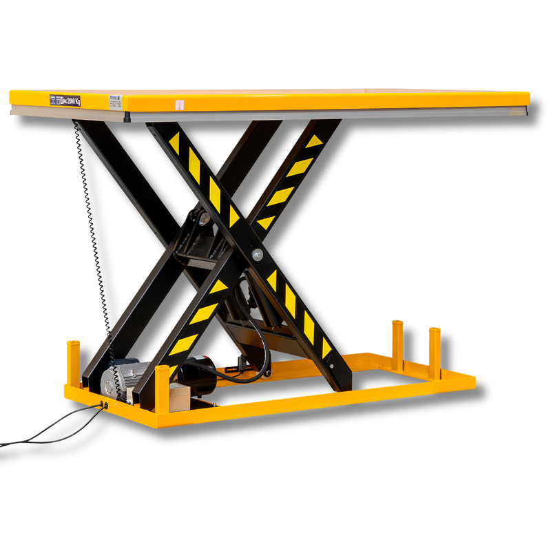 850 x 1300mm 2000kg Electric Single Scissor Lift Table-Hammerox Industrial