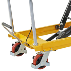 850 x 500mm 300kg Single Scissor Lift Trolley-Hammerox Industrial
