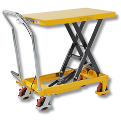 850 x 500mm 300kg Single Scissor Lift Trolley-Hammerox Industrial