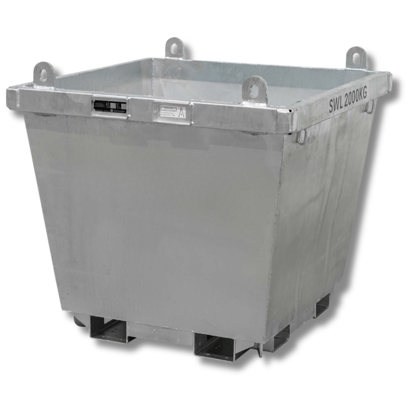 850L 2 Tonne Forklift & Crane Bin-Hammerox Industrial