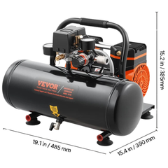 8L 8bar Oil Free Air Compressor Portable-Hammerox Industrial