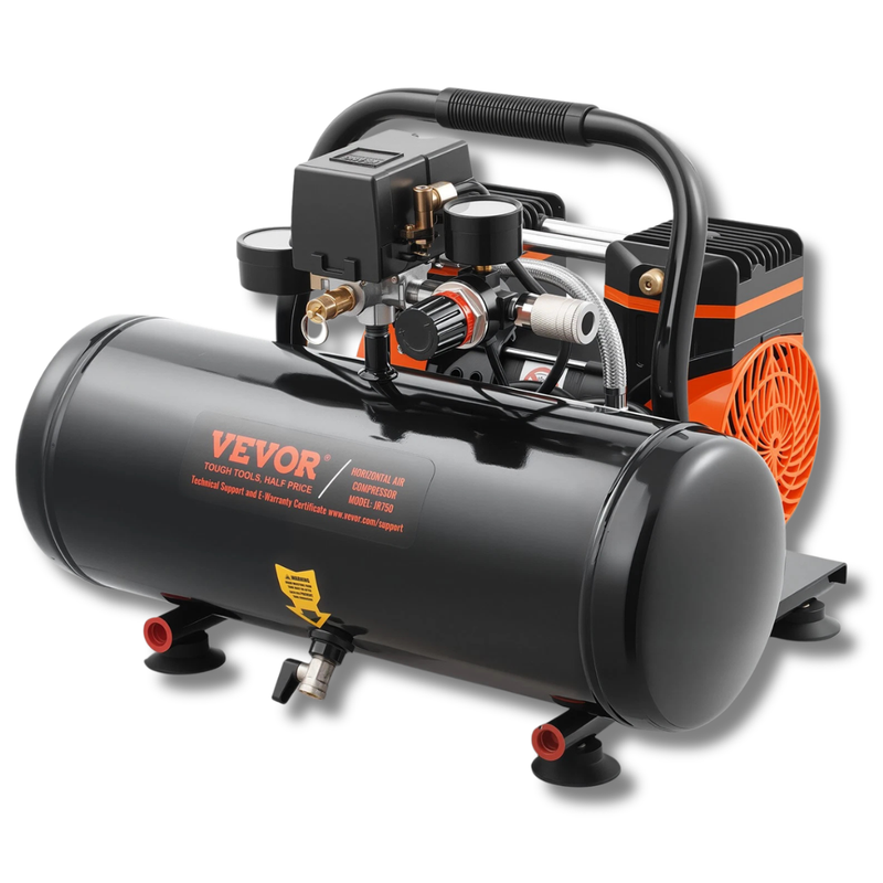 8L 8bar Oil Free Air Compressor Portable-Hammerox Industrial