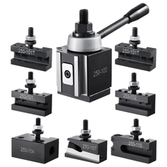8 Piece Quick Change Tool Post Set for 152.4-305mm Lathe