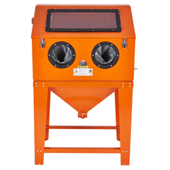 90 Gallon Sandblasting Cabinet with Dust Collection System-Hammerox Industrial