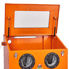 90 Gallon Sandblasting Cabinet with Dust Collection System-Hammerox Industrial