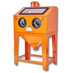90 Gallon Sandblasting Cabinet with Dust Collection System-Hammerox Industrial