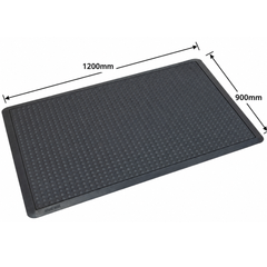 900 x 1200mm Ergo Tred Anti Fatigue Mat - Black-Hammerox Industrial