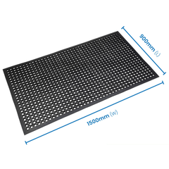 900 x 1500mm General Purpose Anti Fatigue Safety Cushion Mat-Hammerox Industrial