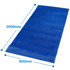 900 x 2000mm Tube Tred Mat - Blue-Hammerox Industrial