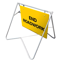 900 x 600mm End Roadwork Swing Stand & Sign