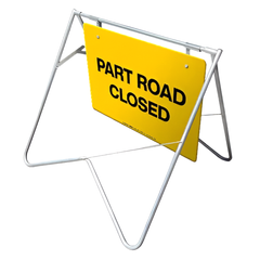 900 x 600mm Part Road Closed Swing Stand & Sign