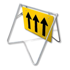 900 x 600mm 3 Lane Status Swing Stand & Sign