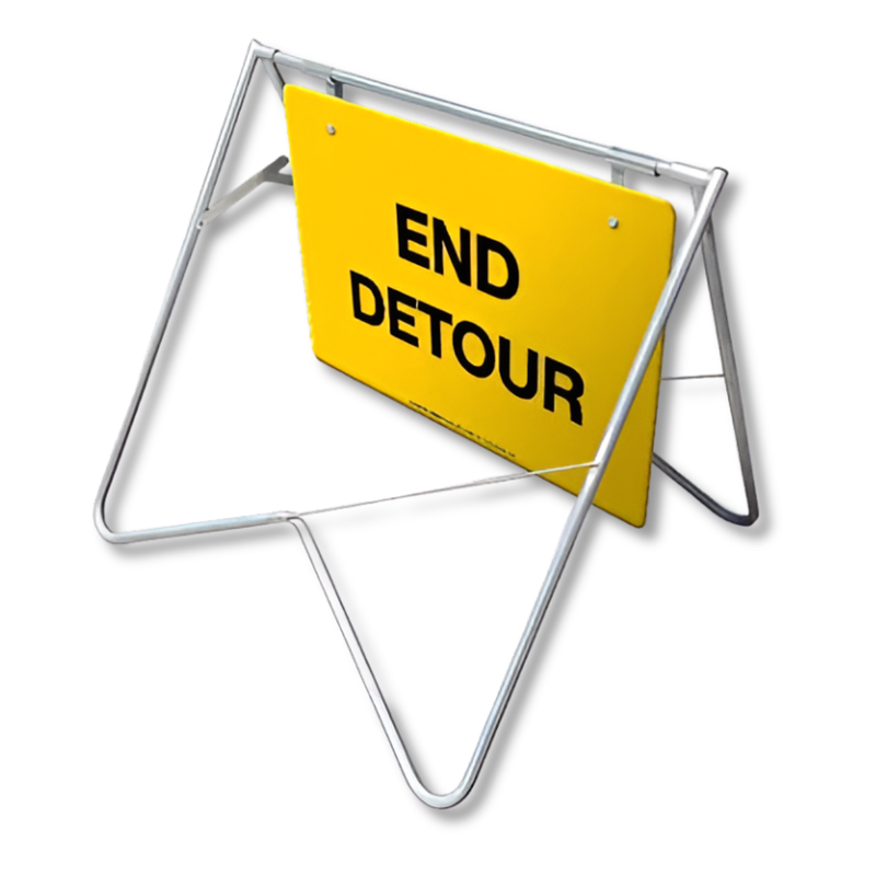 900 x 600mm End Detour Swing Stand & Sign