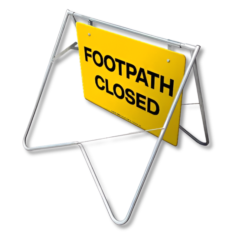 900 x 600mm Footpath Closed Swing Stand & Sign