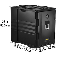 90L Insulated Food Pan Carrier Front Load Stackable