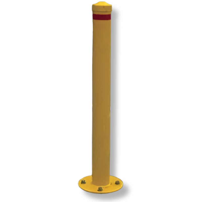 90 x 900mm Steel Fixed Base Plate Bollard