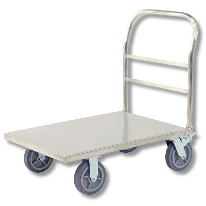 910 x 610mm Stainless Steel Platform Trolley-Hammerox Industrial