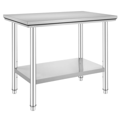 910x610mm Stainless Steel Food Prep Table Commercial Work Bench