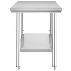 910x610mm Stainless Steel Food Prep Table Commercial Work Bench