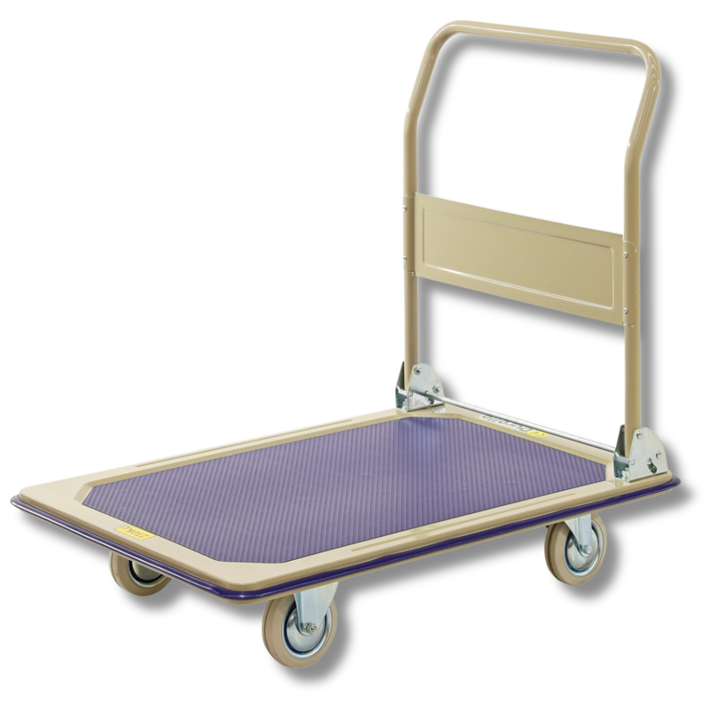 920 x 610mm Single Folding Handle Platform Trolley-Hammerox Industrial