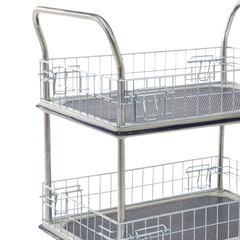 920 x 620mm 2 Tier Multi Purpose Cage Platform Trolley-Hammerox Industrial