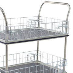 920 x 620mm 2 Tier Multi Purpose Cage Platform Trolley-Hammerox Industrial