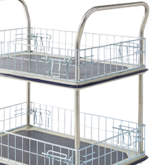 920 x 620mm 2 Tier Multi Purpose Cage Platform Trolley-Hammerox Industrial