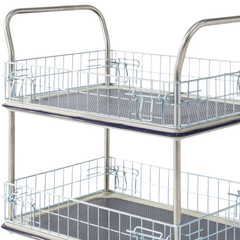 920 x 620mm 2 Tier Multi Purpose Cage Platform Trolley-Hammerox Industrial