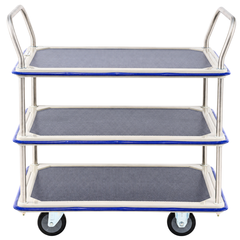 920 x 620mm 3 Tier Multi Purpose Platform Trolley-Hammerox Industrial