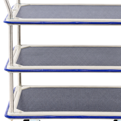 920 x 620mm 3 Tier Multi Purpose Platform Trolley-Hammerox Industrial