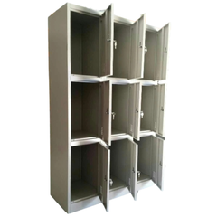 9 Door XL Metal Storage Locker with Alloy Key Locks