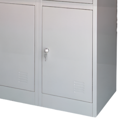 9 Door XL Metal Storage Locker with Alloy Key Locks