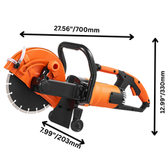 9" Electric Concrete Saw Wet & Dry with Water Pump
