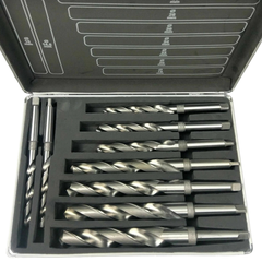 9 Piece MT2 Morse Taper Drill Bit Set - Optimum