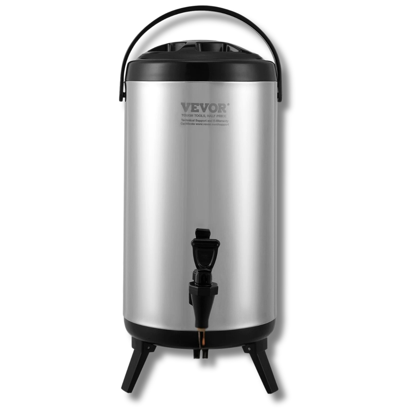 9.2L Insulated Hot & Cold Beverage Dispenser Stainless Steel-Hammerox Industrial