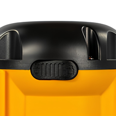 9m Cone Top Retractable Barrier Black & Yellow-Hammerox Industrial