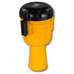 9m Cone Top Retractable Barrier Black & Yellow-Hammerox Industrial