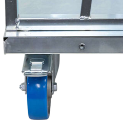 A Frame Panel Cart with Trestle Racks & Polyurethane Castors-Hammerox Industrial