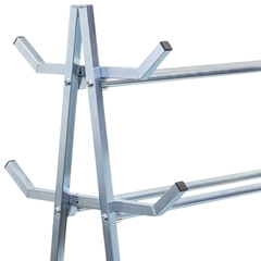 A Frame Panel Cart with Trestle Racks & Polyurethane Castors-Hammerox Industrial