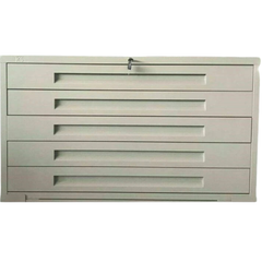 A1 5 Drawer Architect Plan Filing Cabinet with Wheels - Grey-Hammerox Industrial