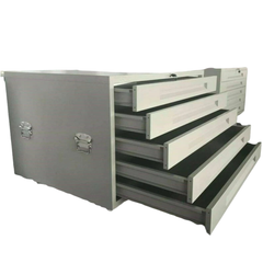 A1 5 Drawer Architect Plan Filing Cabinet with Wheels - Grey-Hammerox Industrial