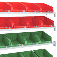 Access Stor-Pak Rack Add On Bay with 16 Plastic Bins-Hammerox Industrial