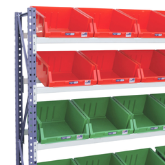 Access Stor-Pak Rack Add On Bay with 16 Plastic Bins-Hammerox Industrial
