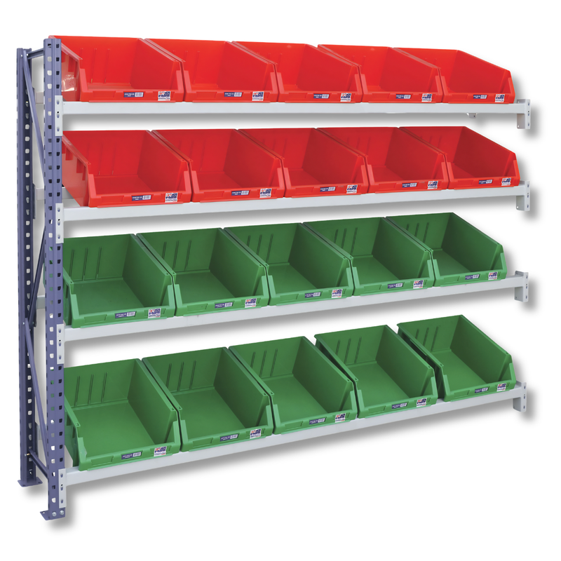 Access Stor-Pak Rack Add On Bay with 20 Plastic Bins-Hammerox Industrial